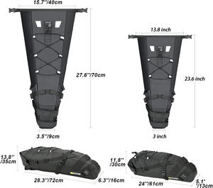 ロードマウンテンバイクテールバッグ大容量防水MTB自転車サドルバッグ - Product Image 5