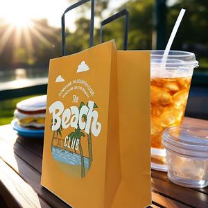 Bolsas de Papel Kraft Impresas Premium de Alta Calidad, Personalizadas con Marca, para Cafeterías y Empaque de Regalos - Product Image 5