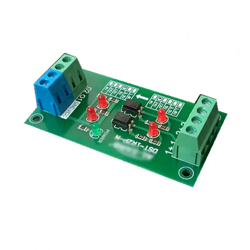 12V to 3.3V 2 Channel Optocoupler Isolation Board PLC Signal Level Voltage Regulator Converter Module