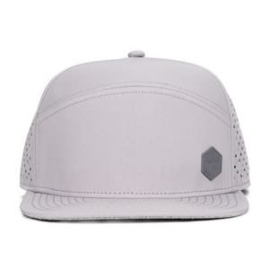 Tcap China White Color 6 Panels Rubber Patches <b>Flat</b> Brim Camp <b>Cap</b> for <b>Man</b> - Product Image 3