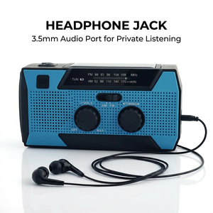 <span class=keywords><strong>Radio</strong></span> de Emergencia Portátil <span class=keywords><strong>FM</strong></span> AM con Certificación RoHS, Linterna Integrada, Lámpara de Lectura, <span class=keywords><strong>Radio</strong></span> Solar de Manivela de 5000mAh para Vida Aislada - Product Image 5