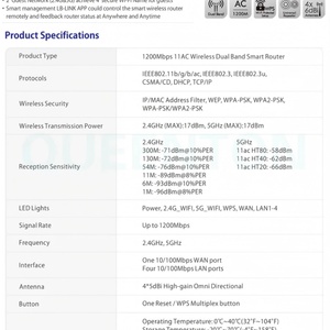 Router Inteligente Lb-Link BL-W1210M, 1200Mbps, 11AC, Inalámbrico, Doble Banda, Función de Firewall, WEP, para Uso Doméstico, Repetidor Wifi, Extensor AP - Product Image 6