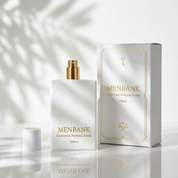 Flacon de parfum de luxe blanc mat en stock avec boîte 100ml 3.4oz – Flacon de parfum en verre avec col fileté