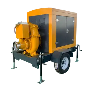 Kundenspezifische große Durchfluss-Dieselmotor-Zentrifugalpumpe mit Impeller-Rotation
