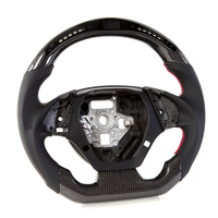 Volant de direction en fibre de carbone véritable avec affichage LED de vitesse et de régime pour Chevrolet Camaro SS Cabriolet 2016-2022, volant de direction de voiture de sport