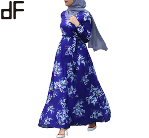 <strong>New</strong> <strong>Model</strong> <strong>Abaya</strong> in Dubai Custom 100% Polyester Printed Style Long Sleeve Maxi Dress Fashion Modern Moroccan Style Kaftan Dresses - Product Image 2