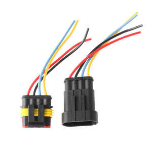 1/<span class=keywords><strong>2</strong></span>/3/4/5/6 Pin Auto Waterdichte Elektrische Connector Hid Plug Met Elektrische Draad Kabel auto Truck Kabelboom - Product Image 1