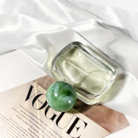 Vente en gros de flacons de parfum vides rectangulaires de nouvelle conception, atomiseur de parfum, pompe de pulvérisation, flacon de parfum transparent pour huile d'olive, 50 ml