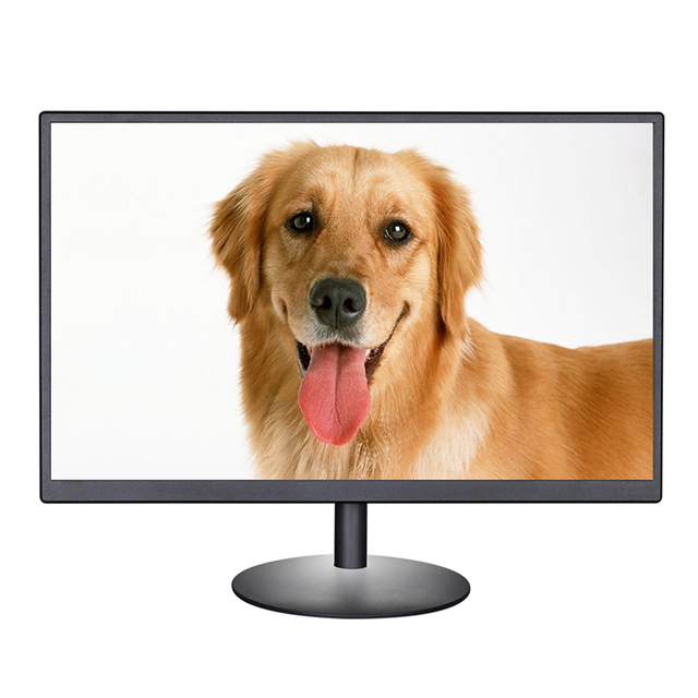 Desktop Flat Frame Computer Monitor 18.5 19 19.5 20 Inch Widescreen Display Computer Office LED Monitor with VGA HDMIed Speaker