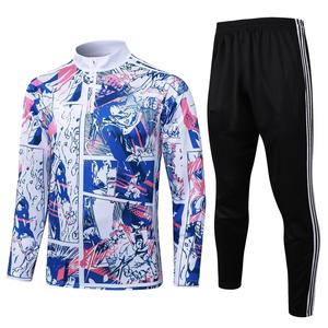 Ensembles de maillots de football de club de ligue japonais personnalisés 100% polyester écologiques, col montant, entraînement avec emblème national - Product Image 2