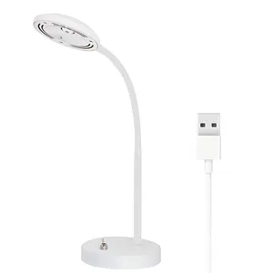 Trung Quốc Nhà Máy LED Bảng Đèn Matt Trắng Ấm Ánh Sáng Kim Loại Bàn Đèn Với USB Bảng Đèn Để Đọc Làm Việc