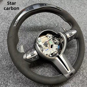 Racing Style Thong LED Suede Sports Steering Wheel Modification All F Chassis E Upgrade M3 M5 M6 Made Leather Carbon F01 LED Spo - Product Image 5