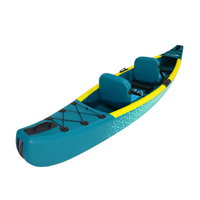 Vente en gros prix d'usine OEM kayak de pêche gonflable au point de chute canoë bateau à rames kayaks gonflables