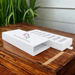 Custom Logo Luxury Recycled Slide Gift Drawer <b>Box</b> Embossing Matt Lamination Rigid Cardboard CMYK 4 Color Offset Custom Size - Product Image 1