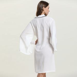 Diseño caliente de trajes de <span class=keywords><strong>novia</strong></span> ropa de dormir vestido perspectiva <span class=keywords><strong>Kimono</strong></span> de seda de las mujeres de Casa vestido de noche <span class=keywords><strong>blanco</strong></span> traje de <span class=keywords><strong>novia</strong></span> - Product Image 5