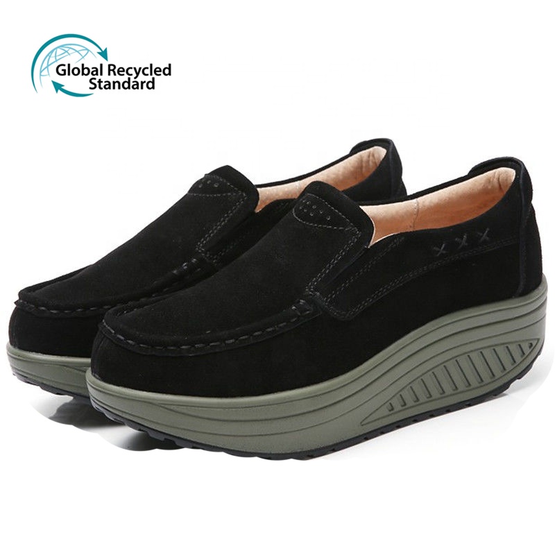 Дышащая обувь из мягкой кожи для мам, увеличивающая рост на 2,0 дюйма, женская обувь