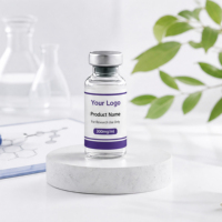 Autocollants personnalisés pour flacons en verre de peptides, étiquettes personnalisées pour bouteilles en verre
