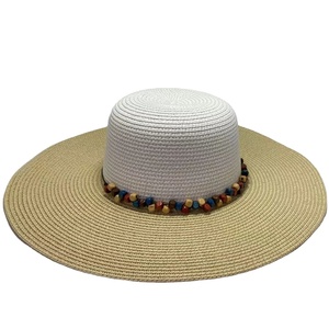 Sombrero de Sol de Papel Flexible para Mujer, Estilo Veraniego, con Diseño Personalizado en Color de Contraste, para Playa, Viajes, Deportes, Pesca, Ciclismo, Fiestas - Product Image 4