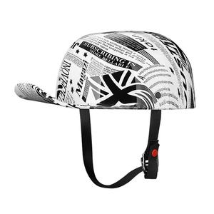 Casco de Scooter BAX, Nuevo, Precio Bajo, Buena Calidad, Estilo Gorra de Béisbol, Unisex, Adulto, Media Cara, Cierre Rápido ABS, Todas las Temporadas - Product Image 4