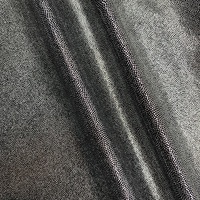 Tissu de maillot de bain en nylon spandex noir argenté, brillant métallique, extensible dans les 4 sens, brillant, pour maillots de bain, costumes de danse