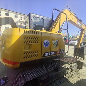 Excavatrice SANY 75c Pro pour travaux d'ingénierie et de construction, godet de 7,5 tonnes, cylindre hydraulique de 0,25 m³, moteur de 42 kW de marque Cat, d'occasion - Product Image 4