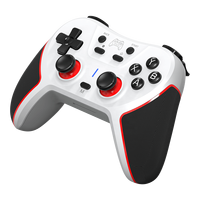 Manette sans fil multifonctionnelle BT pour PC, double vibration, paramètres programmables pour P4/p3/switch/Android/PC