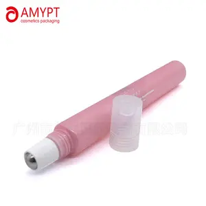 Massage Plastic Tube With Single Roller Ball Applicator Packaging Tubes