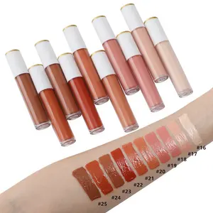 Long Lasting Liquid Lipstick Private Label Glossy Lips Tint Gloss Wholesale Waterproof 25 Color Moisturizing Lipgloss