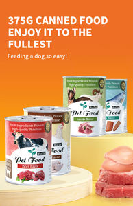 Fornitura Diretta dalla Fabbrica di <span class=keywords><strong>Cibo</strong></span> <span class=keywords><strong>Umido</strong></span> in Lattina OEM/ODM all'Ingrosso Personalizzato 375G Agnello e <span class=keywords><strong>Cibo</strong></span> <span class=keywords><strong>Umido</strong></span> per Cani e <span class=keywords><strong>Gatti</strong></span> - Product Image 2