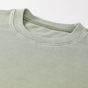 T-shirt en coton 100% surdimensionné à coupe ample et style court, poids lourd 300GSM, impression DTG personnalisée avec logo pour homme, vente en gros - Product Image 5