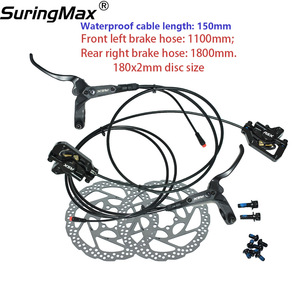 Sistema de Freio de Alto Desempenho para Bicicletas de Montanha Elétricas com Freio a Disco Hidráulico Dianteiro e Traseiro em Liga de Alumínio - Product Image 2