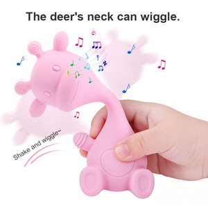 <span class=keywords><strong>Jouet</strong></span> hochet <span class=keywords><strong>pour</strong></span> bébé en silicone de qualité alimentaire sans BPA, <span class=keywords><strong>pour</strong></span> nourrissons et bébés, apaise les gencives, <span class=keywords><strong>jouet</strong></span> sensoriel <span class=keywords><strong>pour</strong></span> 0-24 mois - Product Image 4