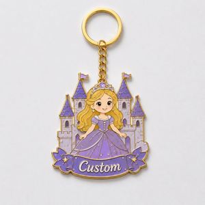 Porte-clés personnalisés en gros de haute qualité sur le thème des princesses, chaînes de personnages de contes de fées, récompense pour enfants, porte-clés - Product Image 3