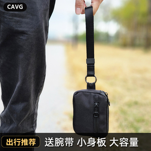 Small Coin Purse With Wrist Strap Black Oxford Cloth Portable Zipper <b>Bag</b> For Everyday Use - Product Image 3