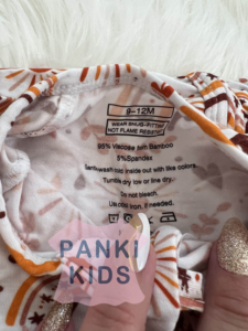 Conjunto de Pijama de Manga Corta con Botones para Niñas, Estampado de <span class=keywords><strong>Vaquero</strong></span> del Sur Personalizado, 230 g/m², Viscosa de Bambú, Ropa de Dormir para Niños - Product Image 5