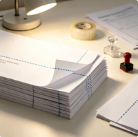 Papier en pâte de coton biodégradable et écologique avec fil de sécurité bleu personnalisé pour certificats, documents, bons de réduction, anti-contrefaçon