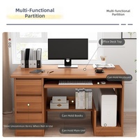 Bureau simple et moderne pour la maison, bureau d'étudiant, bureau d'ordinateur individuel pour employé avec tiroir de rangement