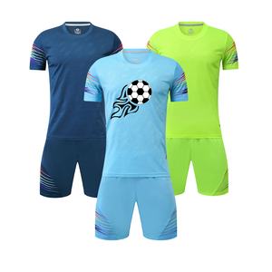 เสื้อฟุตบอลระบายอากาศสีฟ้าท้องฟ้าสำหรับเด็กและผู้ใหญ่ - Product Image 2