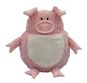 Travesseiro de pelúcia personalizado, almofada de pelúcia rosa elegante de 13 "do porco macio e confortável