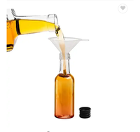 Botol minum keras Mini plastik kosong 50 ml hitam Mini botol Shot alkohol plastik kosong