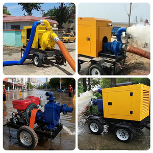 Pompe Auto-amorçante Diesel Entraînée par Moteur avec Roues et Remorque, Qualité Supérieure, Petits Moteurs Lister de 8 10 20 22 CV et Pièces Détachées - Product Image 5