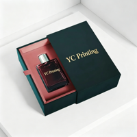 Emballage de parfum rigide personnalisé avec logo imprimé, emballage de luxe carré avec tiroir coulissant, emballage cadeau, boîtes cosmétiques