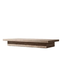 Meubles de patio extérieurs modernes Tables de jardin en bois massif Teck Table basse de piscine