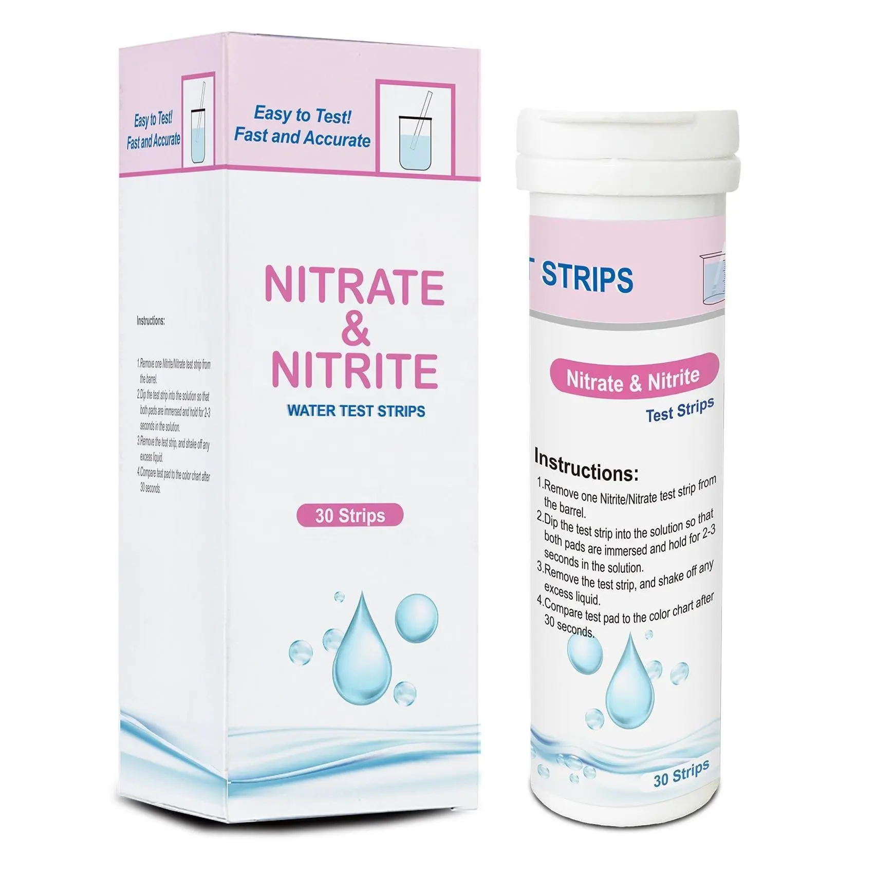 Drinking water test strips Nitrate test strips Nitrite test strips