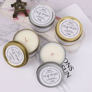 Custom Decor Organic Aromatherapy, Soy <b>Candle</b> Private Label Tin Scented <b>Candle</b> for <b>Gift</b> <b>Set</b>/ - Product Image 4
