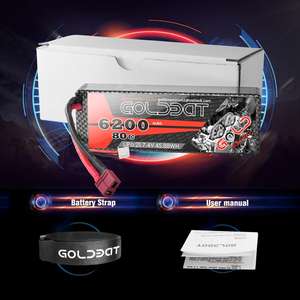 ارتفاع معدل التصريف RC يبو البطارية 2 S 7.4 v 6200 mAh 80C سيارات لعب بطاريات حزمة طويلة الحياة - Product Image 5