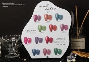 Haute pigmentation en gros ongles fournitures personnalisé tremper disco diamant réfléchissant paillettes uv gel vernis - Product Image 2