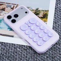Coque de téléphone anti-chute pour iPhone 17 Pro Max, coque de téléphone à ventouse en silicone, coque de protection pour iPhone 17 16 Pro Max