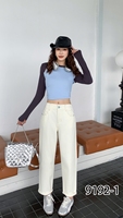 Jeans Boyfriend Blancs Oversize Écologiques de Haute Qualité pour Femmes, Pantalon en Denim Décontracté à Taille Haute Élastique Coupe Classique pour Femmes
