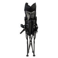Chaises de camping confortables et surdimensionnées LET'S CAMP, pliables, robustes, portables, avec porte-gobelet